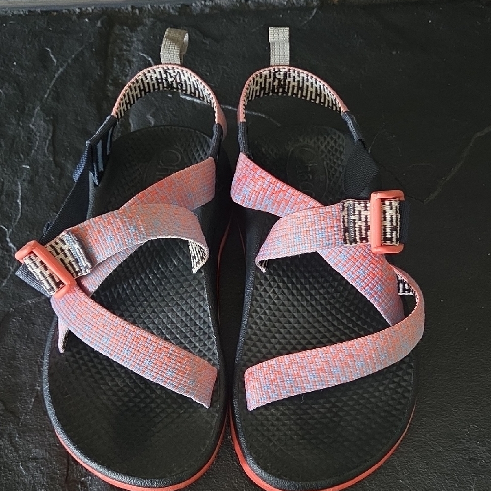 Chaco Kids Sandals - Black and Pink